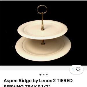Lenox Aspen Ridge 2-Tiered Server NWT